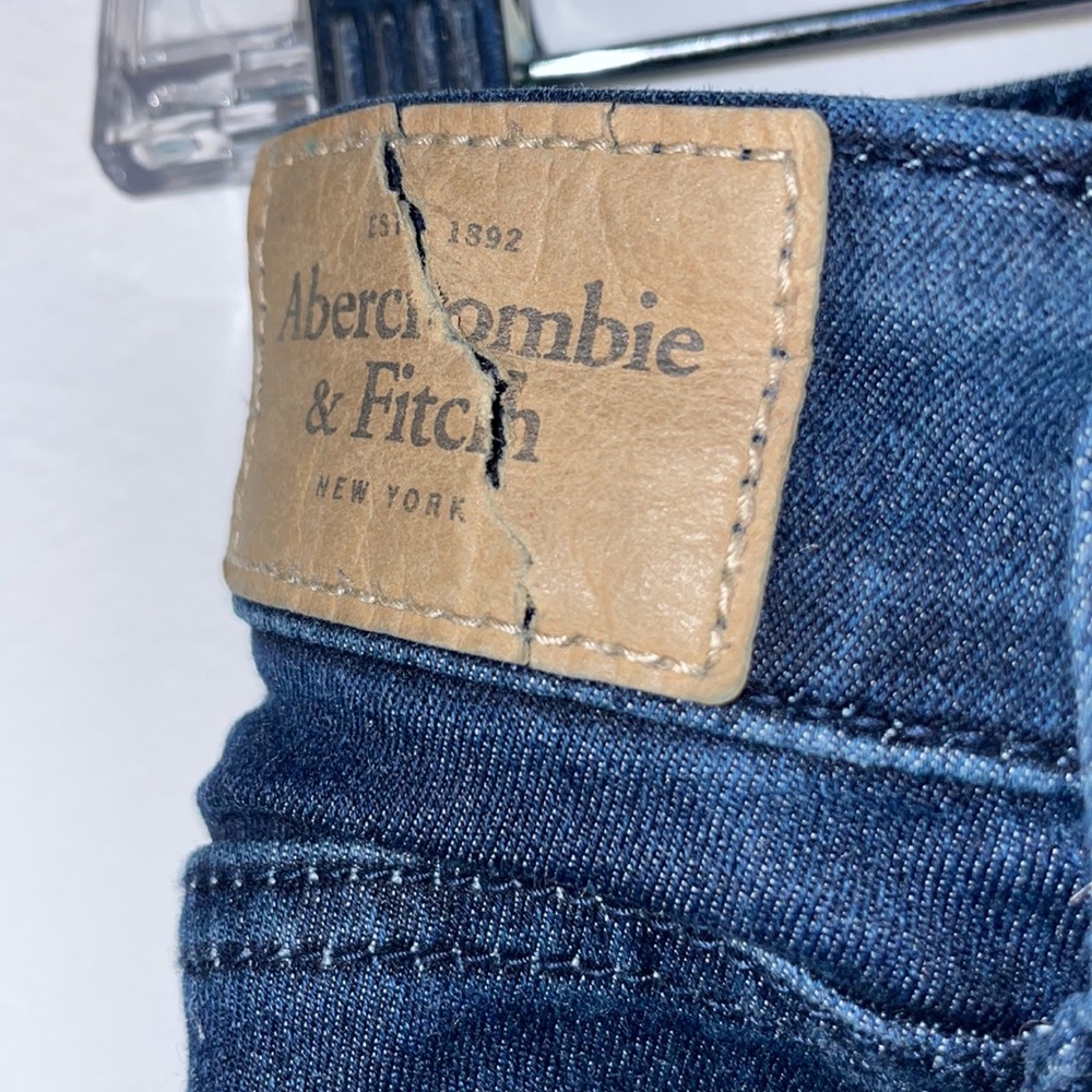Abercrombie & Fitch 8R w 29 L 29 blue Jean denim jeggings - Picture 5 of 5